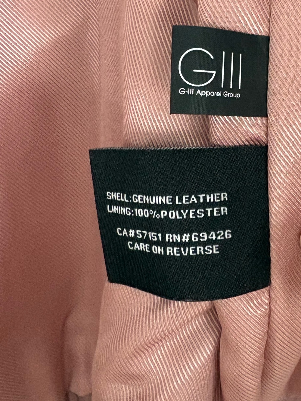 Wilsons Leather Dusty Rose Leather Moto Jacket - Picture 5 of 5